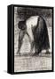 A Peasant Woman with Hands in the Ground-Georges Seurat-Framed Stretched Canvas