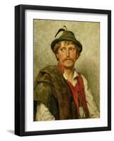 A Peasant-Hugo Kauffmann-Framed Giclee Print