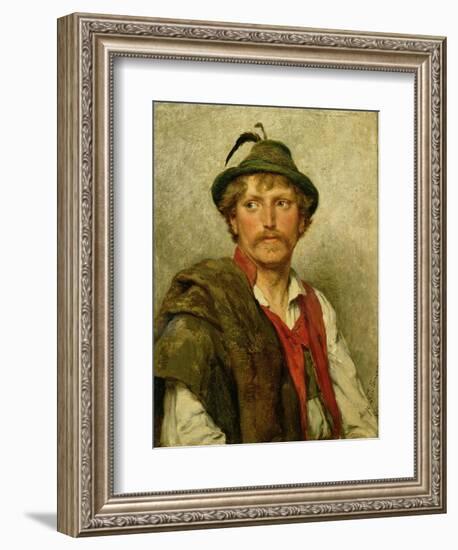 A Peasant-Hugo Kauffmann-Framed Giclee Print