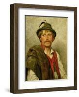 A Peasant-Hugo Kauffmann-Framed Giclee Print