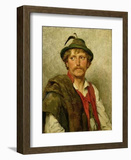 A Peasant-Hugo Kauffmann-Framed Giclee Print