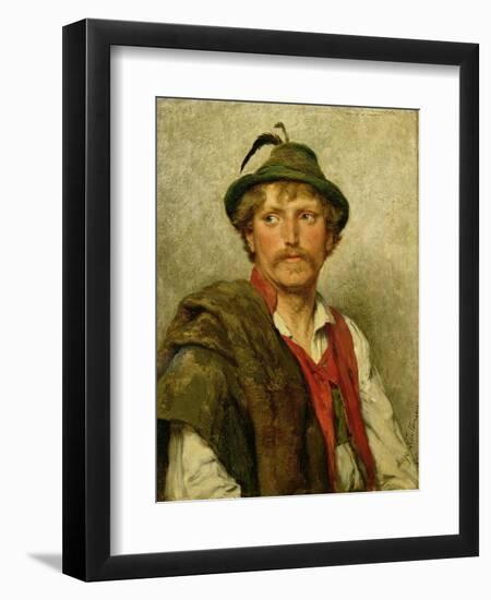 A Peasant-Hugo Kauffmann-Framed Giclee Print