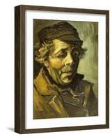 A Peasants Head (A Study for the Potato Eaters), c.1885-Vincent van Gogh-Framed Giclee Print