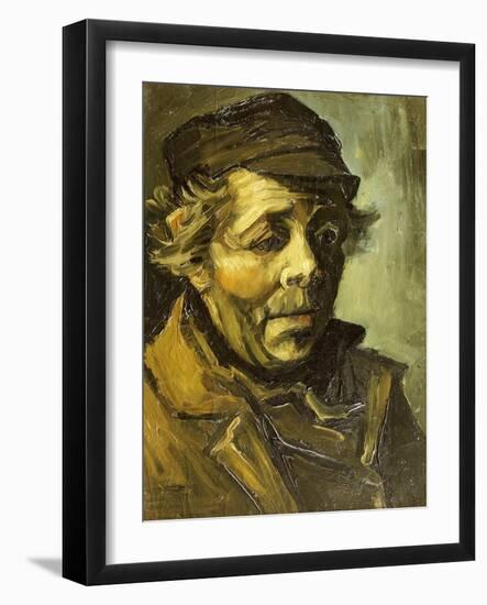 A Peasants Head (A Study for the Potato Eaters), c.1885-Vincent van Gogh-Framed Giclee Print