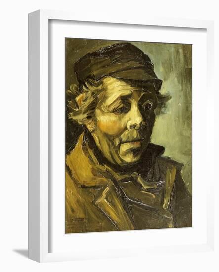 A Peasants Head (A Study for the Potato Eaters), c.1885-Vincent van Gogh-Framed Giclee Print