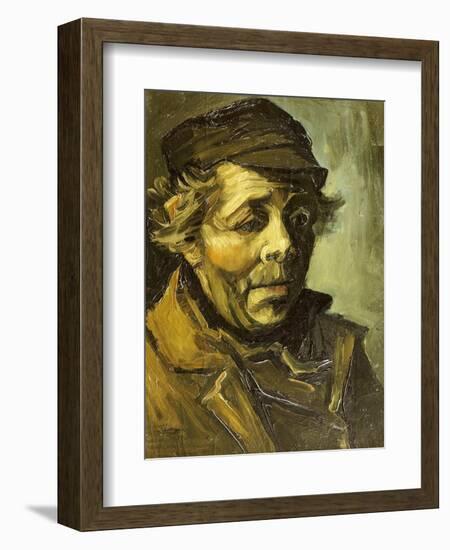 A Peasants Head (A Study for the Potato Eaters), c.1885-Vincent van Gogh-Framed Giclee Print