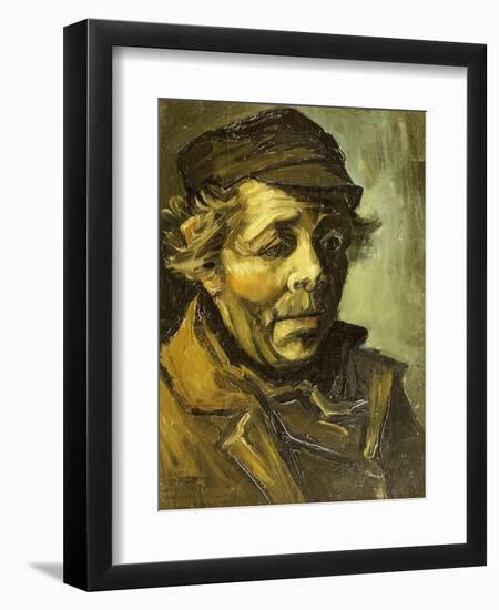 A Peasants Head (A Study for the Potato Eaters), c.1885-Vincent van Gogh-Framed Giclee Print