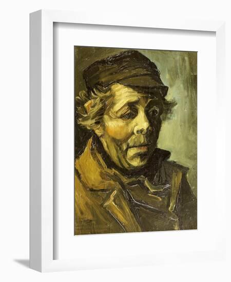 A Peasants Head (A Study for the Potato Eaters), c.1885-Vincent van Gogh-Framed Giclee Print