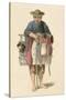 A Pedlar Plate 17 from "The Costume of China"-Major George Henry Mason-Stretched Canvas