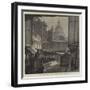 A Peep at St Paul's and The Times Office from Underground-null-Framed Giclee Print