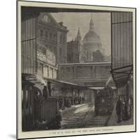 A Peep at St Paul's and The Times Office from Underground-null-Mounted Giclee Print