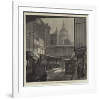 A Peep at St Paul's and The Times Office from Underground-null-Framed Giclee Print