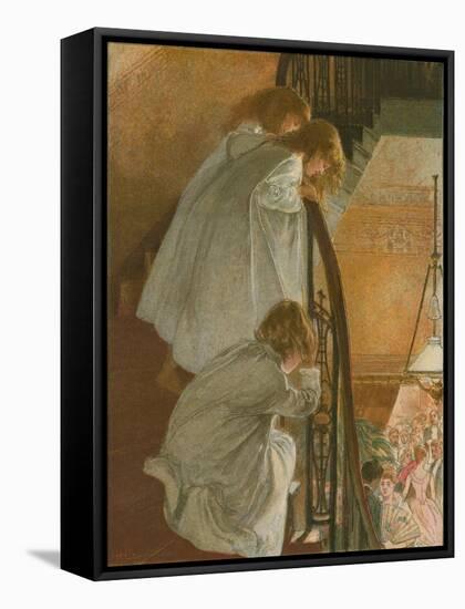 A Peep at the Ball-Mary L. Gow-Framed Stretched Canvas