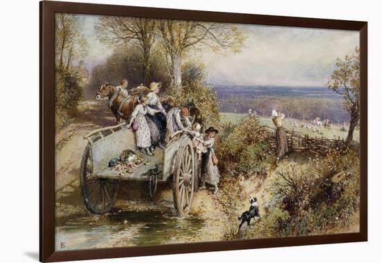 A Peep at the Hounds: 'Here They Come'-Myles Birket Foster-Framed Giclee Print