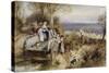 A Peep at the Hounds: 'Here They Come'-Myles Birket Foster-Stretched Canvas