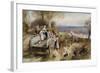 A Peep at the Hounds: 'Here They Come'-Myles Birket Foster-Framed Giclee Print