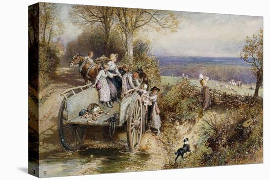 A Peep at the Hounds: 'Here They Come'-Myles Birket Foster-Stretched Canvas