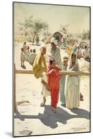 A Peep at the Train, India, 1892-Rudolf Der G. Swoboda-Mounted Giclee Print