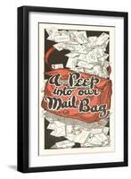 A Peep into Our Mail Bag-null-Framed Giclee Print