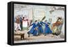 A Peep into the Blue Coat School!!!!!!!!!, 1815-George Cruikshank-Framed Stretched Canvas