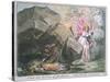 A Peep into the Cave of Jacobinism-James Gillray-Stretched Canvas