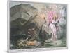 A Peep into the Cave of Jacobinism-James Gillray-Stretched Canvas