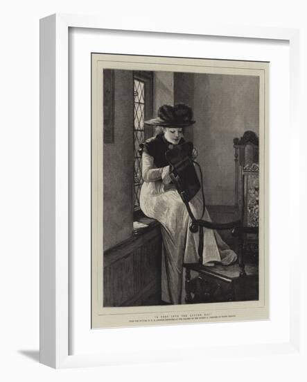 A Peep into the Letter Bag-Edward Killingworth Johnson-Framed Giclee Print