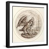 A Pelican in Her Piety, Early 17th Century-Crispin I De Passe-Framed Giclee Print