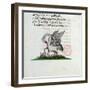 A Pelican Piercing Its Breast to Feed Its Young, from a Bestiary by Manuel Philes, 1566-null-Framed Premium Giclee Print