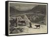 A Pen of Reindeer-Samuel Edmund Waller-Framed Stretched Canvas