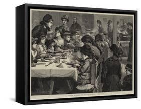 A Penny Dinner to Board-School Children-null-Framed Stretched Canvas