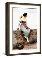 A Pensive Moment, 1896-Eugen Von Blaas-Framed Giclee Print