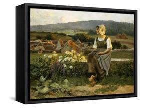 A Pensive Moment-Jean Beauduin-Framed Stretched Canvas