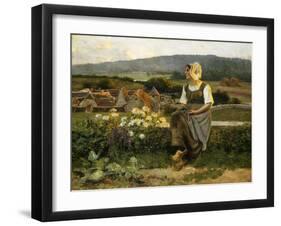 A Pensive Moment-Jean Beauduin-Framed Giclee Print