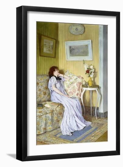 A Pensive Mood-Roger Jourdain-Framed Giclee Print