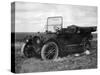 A Period Automobile Appears Stuck in the Mud, Ca. 1920.-Kirn Vintage Stock-Stretched Canvas
