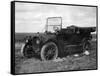 A Period Automobile Appears Stuck in the Mud, Ca. 1920.-Kirn Vintage Stock-Framed Stretched Canvas