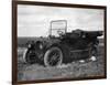 A Period Automobile Appears Stuck in the Mud, Ca. 1920.-Kirn Vintage Stock-Framed Photographic Print