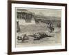 A Persian Derby at Teheran, the Winner of the First Race Falling Dead in Front of the Shah's Tent-null-Framed Giclee Print