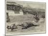 A Persian Derby at Teheran, the Winner of the First Race Falling Dead in Front of the Shah's Tent-null-Mounted Giclee Print