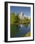 A Person, Grindjisee, Matterhorn, Zermatt, Valais, Switzerland-Rainer Mirau-Framed Photographic Print