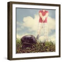 A Person Playing Golf-graphicphoto-Framed Photographic Print