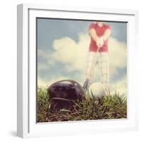 A Person Playing Golf-graphicphoto-Framed Photographic Print