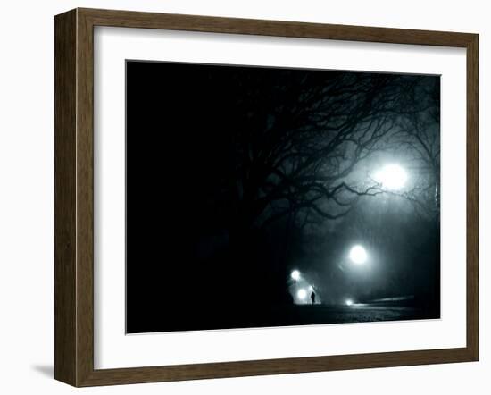 A Person Running in Propsect Park, Brooklyn, New York City-Sabine Jacobs-Framed Photographic Print