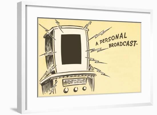 A Personal Broadcast, Radio-null-Framed Giclee Print