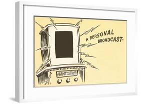 A Personal Broadcast, Radio-null-Framed Giclee Print