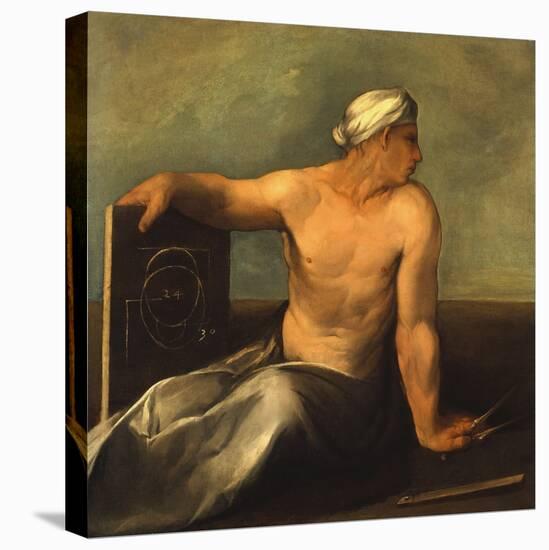 A Personification of Geometry-Dosso Dossi-Stretched Canvas