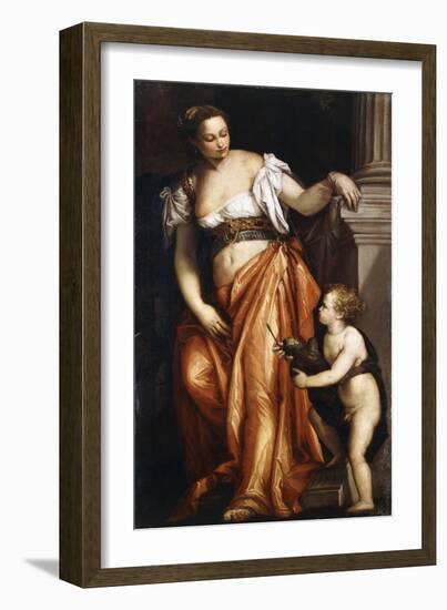 A Personification of Sculpture, C.1557-59-Paolo Caliari-Framed Giclee Print