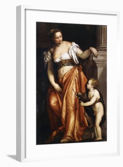 A Personification of Sculpture, C.1557-59-Paolo Caliari-Framed Giclee Print