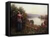 A Pet Rosebush-Daniel Ridgway Knight-Framed Stretched Canvas